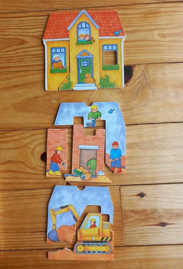 Puzzle em madeira - Build a house