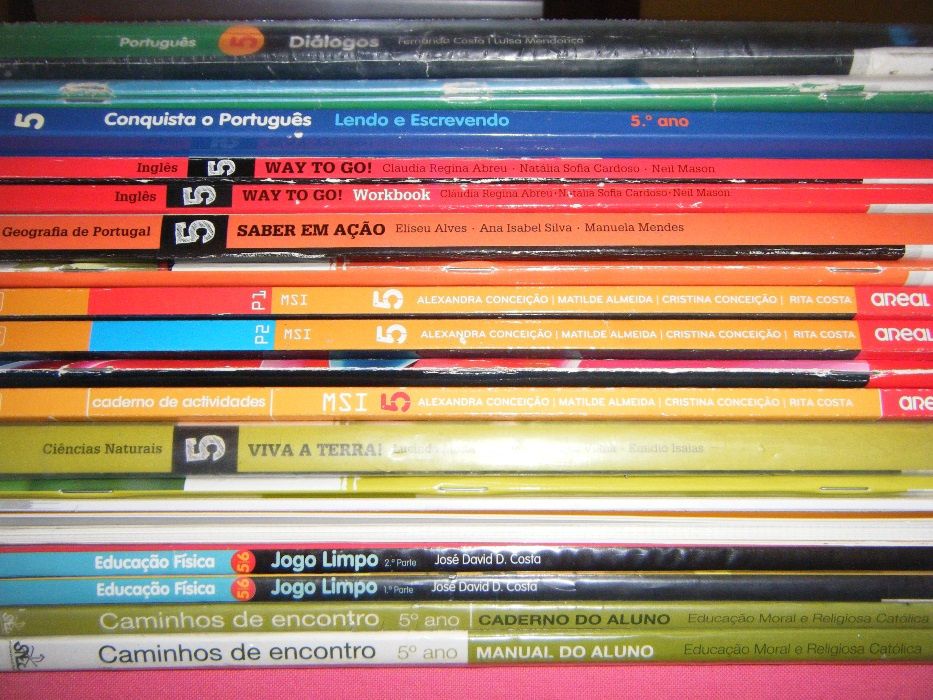 Livros Escolares 5º Ano (Conjunto 1+2) desde: