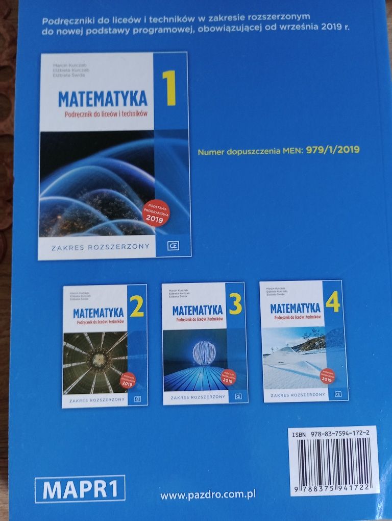 Matematyka 1 rozszerzony 978/1/2019