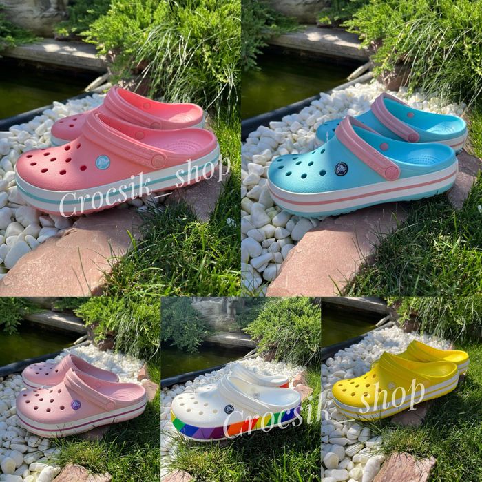 Жіночі крокси сабо в кольорах crocs Crocband