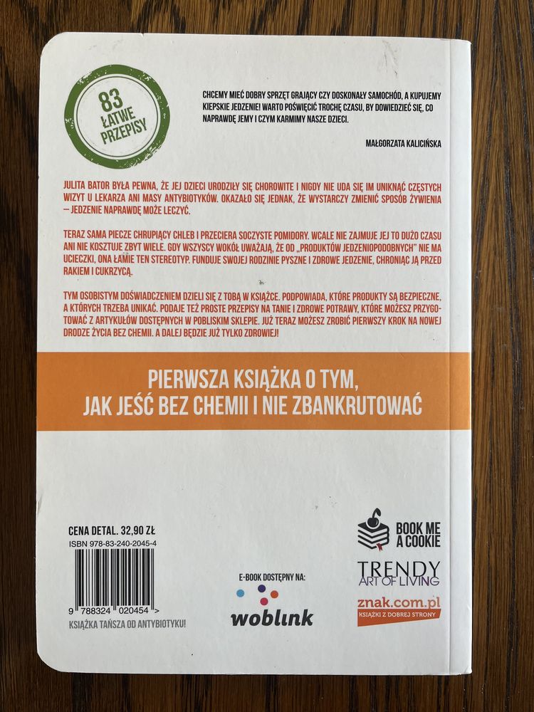 Zamień chemię na jedzenie Julita Bator