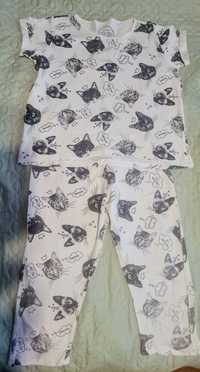Piżama dla dziewczynki 110 cm RESERVED koty