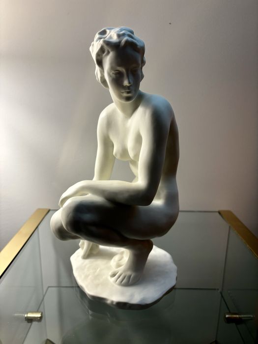 Duża Porcelanowa Figura Akt Kobiecy Fritz Klimsch Rosenthal