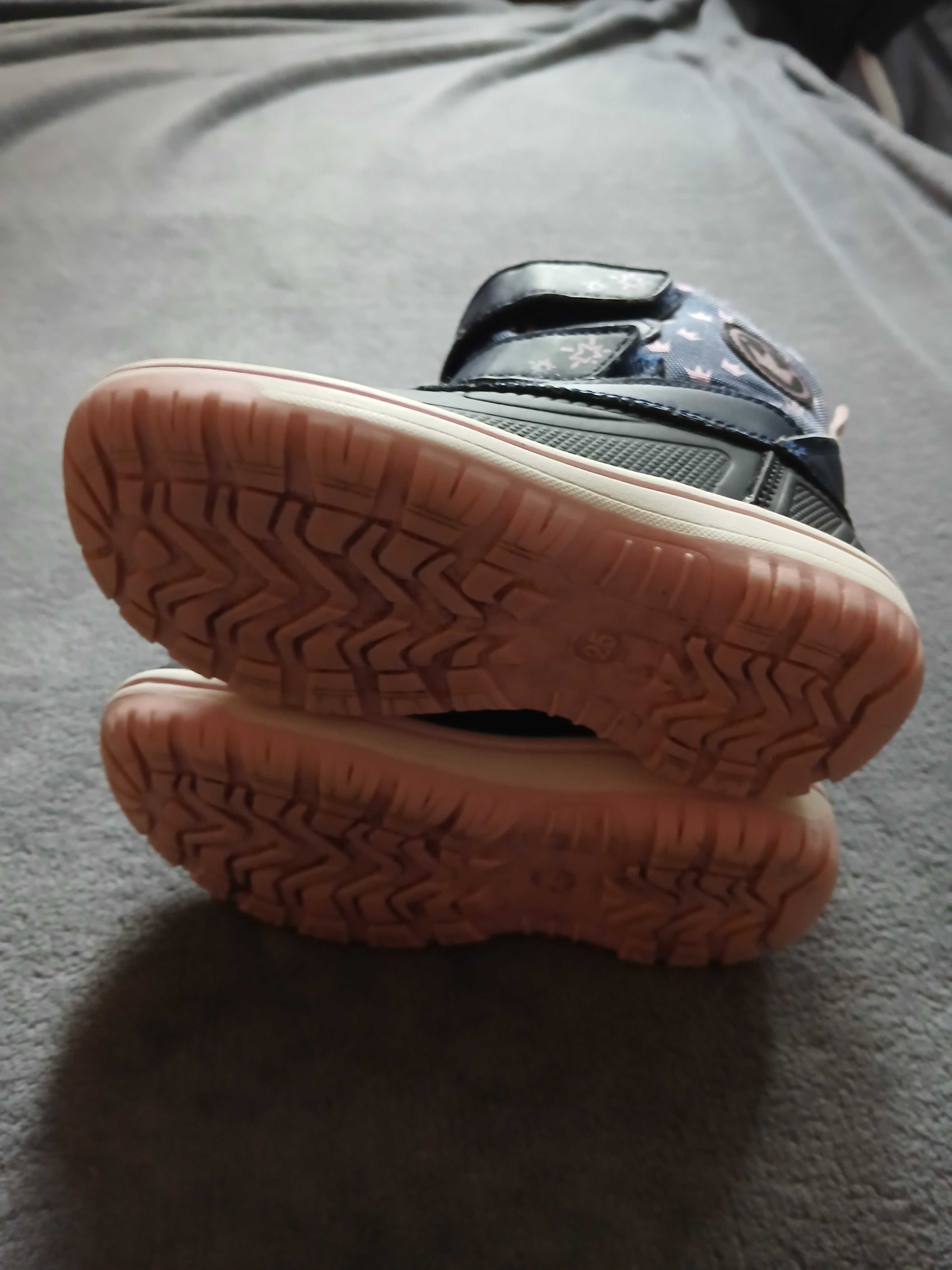 Śniegowce buty zimowe dziewczęce r.25
