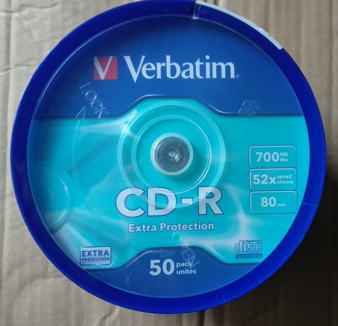 Компакт-диски CD-R Verbatim Extra Protection (50шт, #43351)