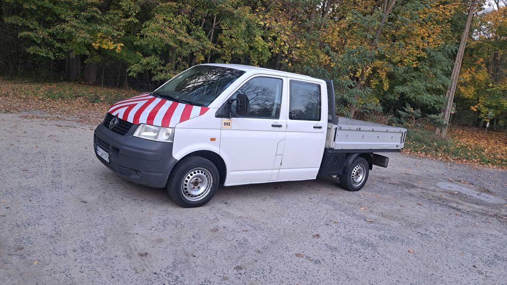 VW Volkswagen  Transporter T5 Doka  1,9 TDI 2006 6 OSÓB PLANDEKA