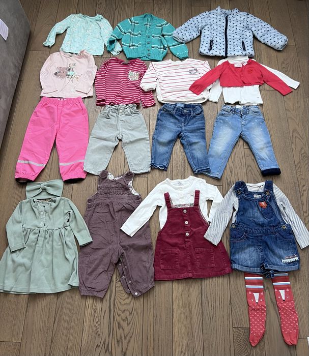 Теплі дитячі речі на дівчинку на вибір 80, 86 см 9-12, 12-18 міс.