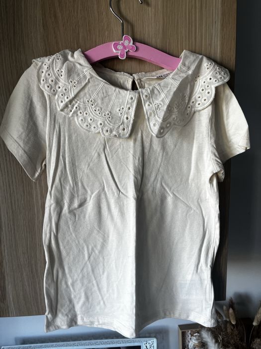 Bluzka z kołnierzykiem H&M rozmiar 122/128