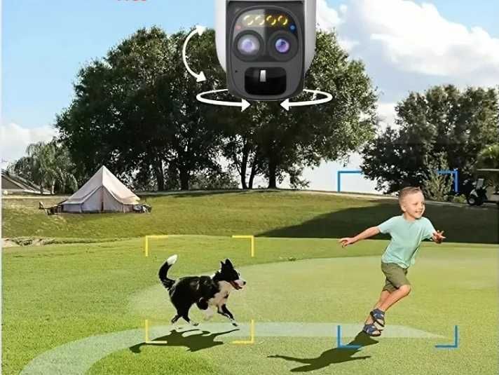 Kamera obrotowa WIFI Panel Słoneczny 6MP Ultra HD