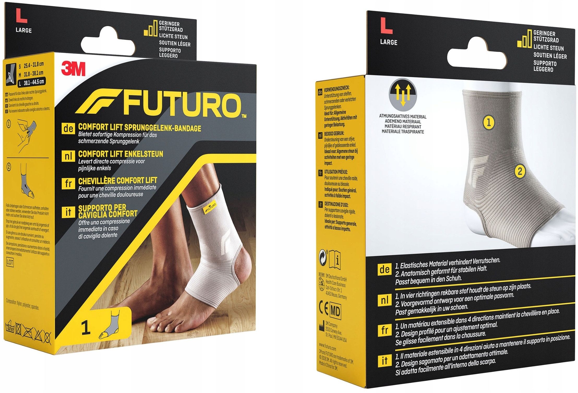 Orteza stawu skokowego i stopy futuro fut76582 - rozmiar m