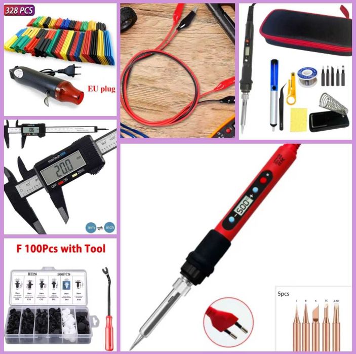 Набор для пайки. Паяльный набор. Паяльник.