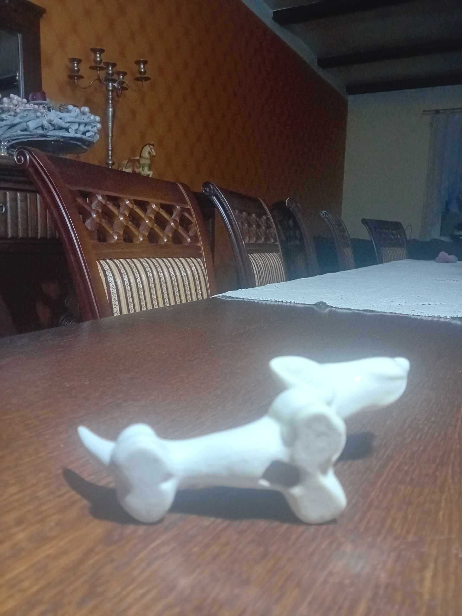 Figukra porcelanowa jamnika jamnik PRL Kuka proj. Wojciech Rydz !