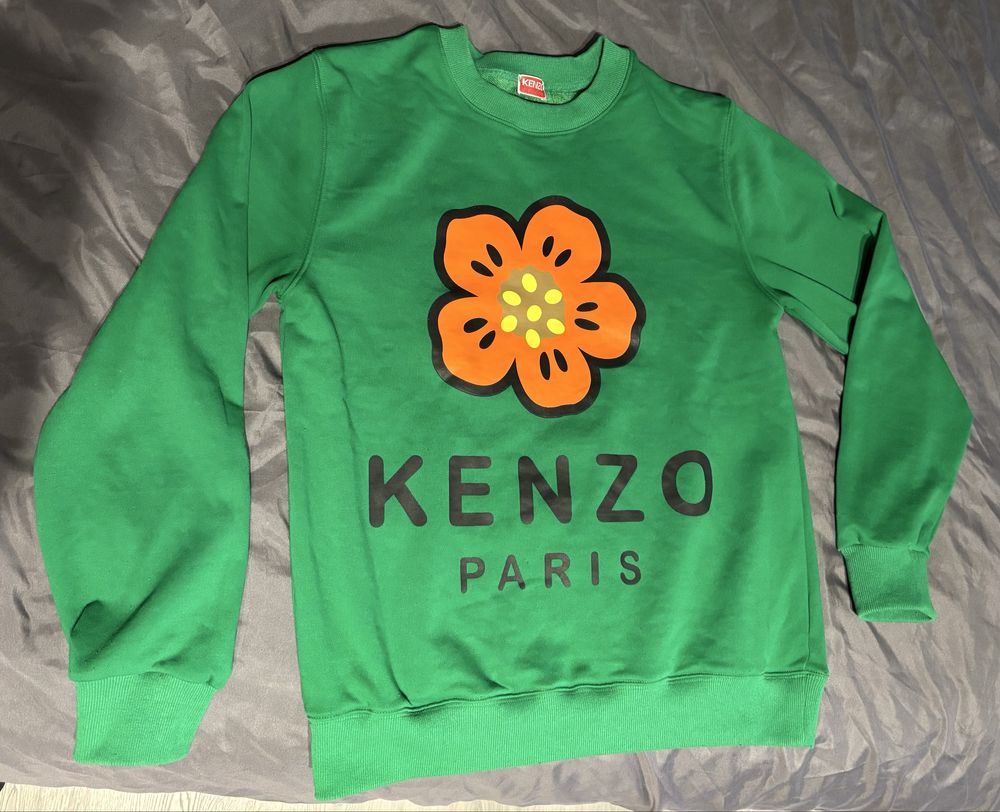 Bluza Kenzo L zielona kwiat