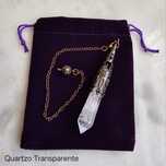 Pêndulo com Quartzo Transparente
