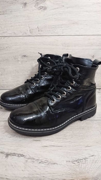 Ботинки демисезон Russell & Bromley Италия кожа лаковая 33р 21 см