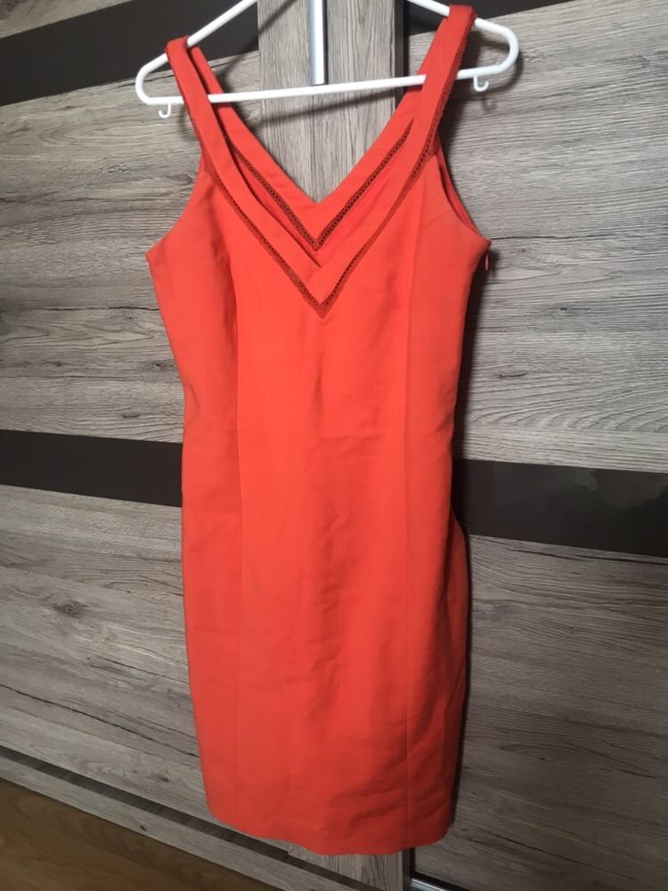 Sukienka ZARA pomarańczowa S