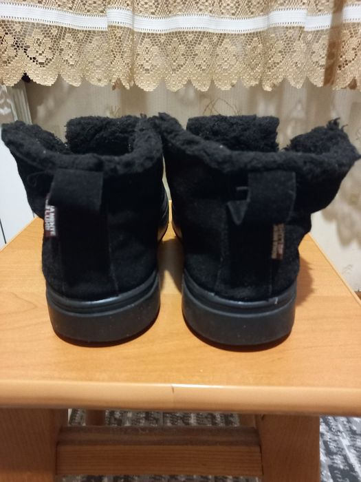 Черевики замша зимові, чорні 39.5 розмір