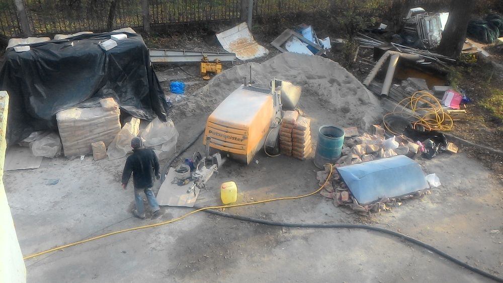 Стяжка машинна 150 м2/день від 150 грн/м2