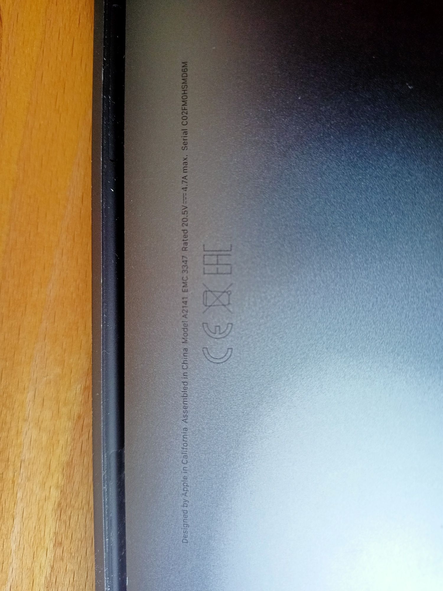 MacBook Pro 16" A2141 Space Gray