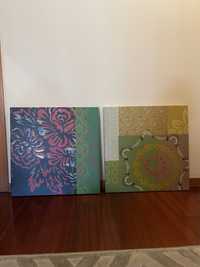 Conjunto quadros 60x60