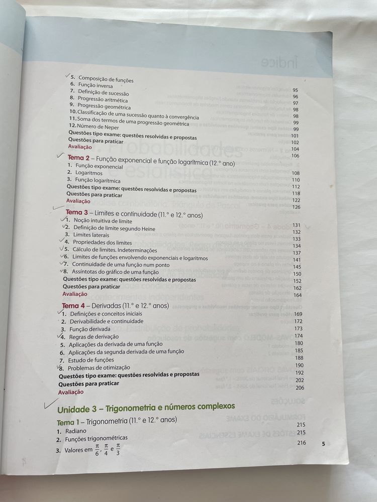 Preparação para o exame final de matemática A 12 ano