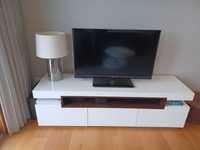 Móvel de TV Lacado a Branco Alto Brilho - 190x50x57 cm