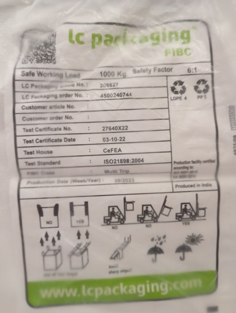 Big bag para obras