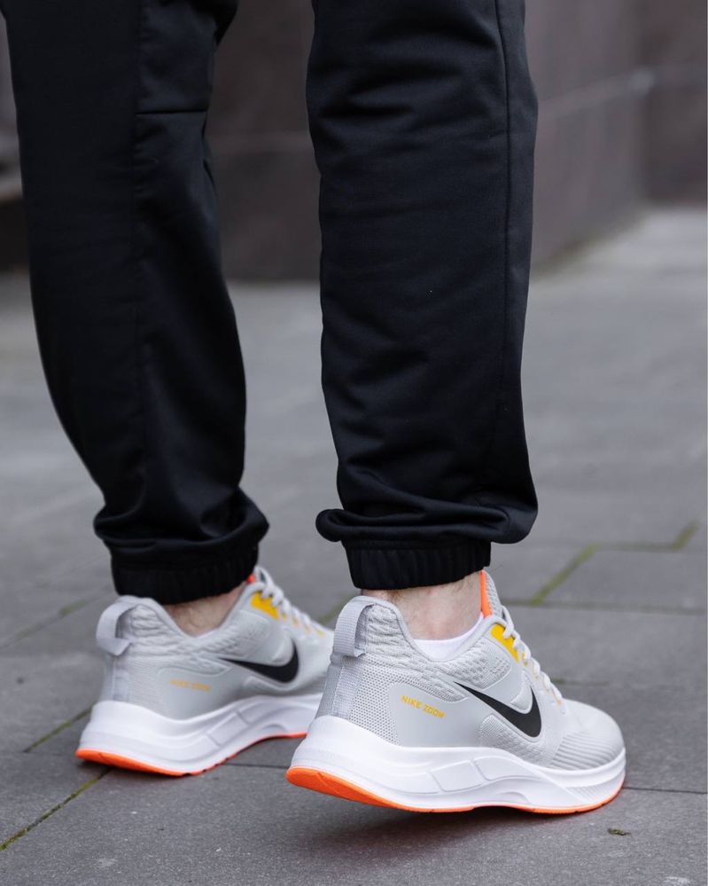 Мужские кроссовки найк зум Nike Zoom Silver Orange 40,41,42,43,44