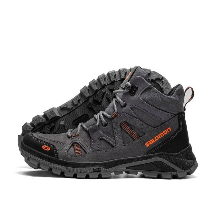 Зимові кросівки чоловічі шкіряні на хутрі Salomon SP Cross 40-45р