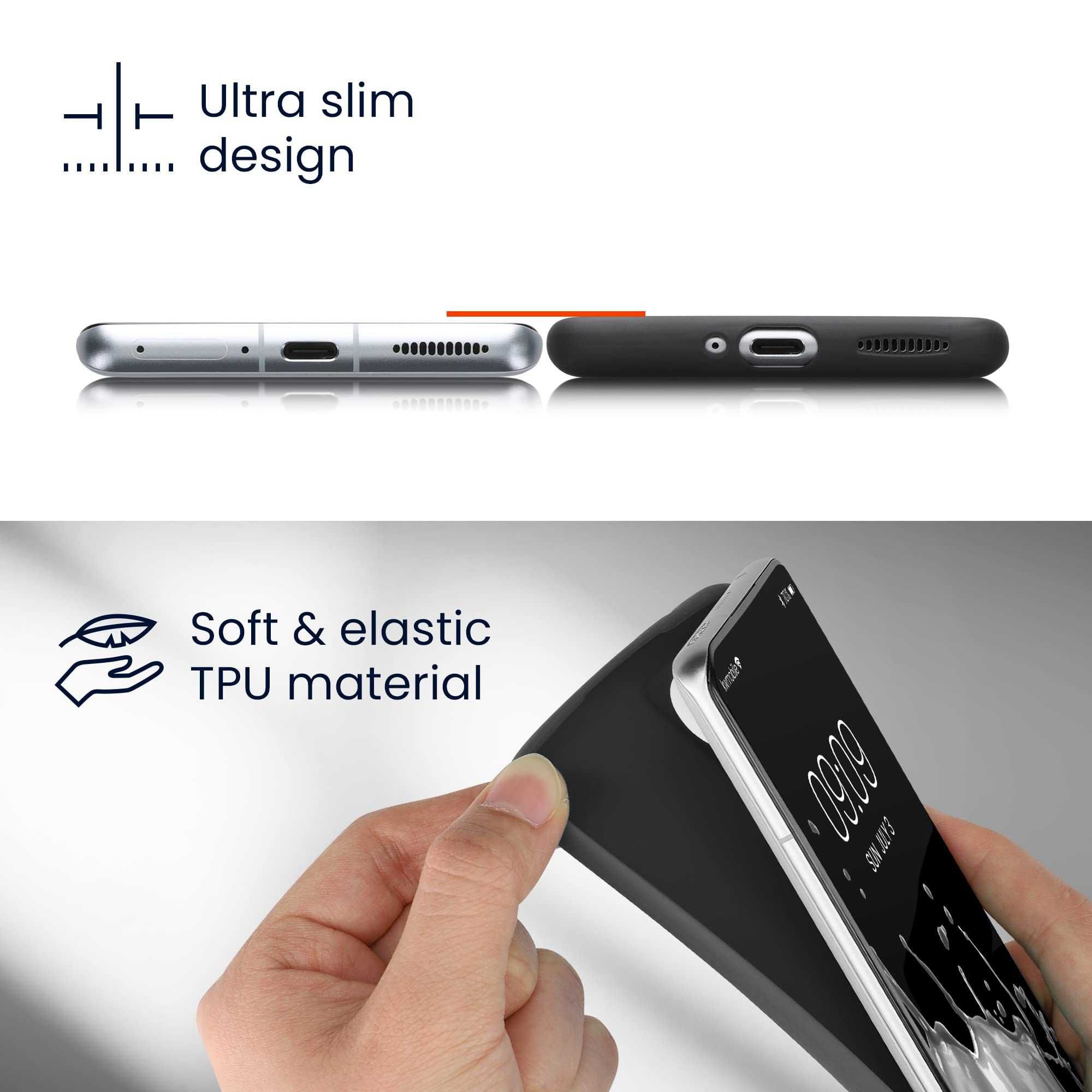 Etui do Motorola Edge 30 Fusion, silikon TPU, kolor malinowy Kwmobile