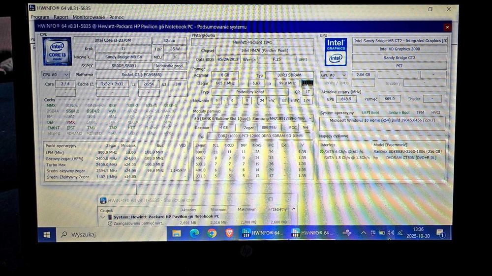 HP Pavilion G6 Notebook,Laptop - superszybki!!! uruchamia się w 7 sek.