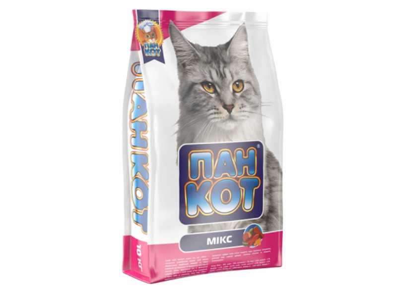 Сухий корм для котів Пан Кіт Мікс 10 кг