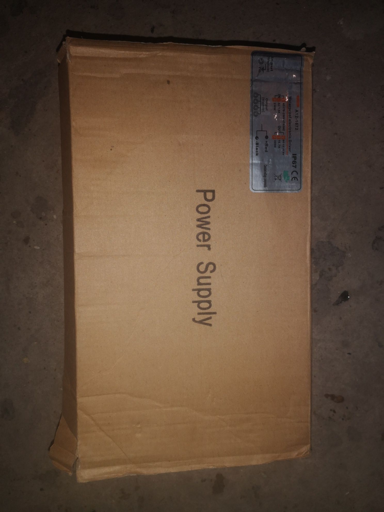 Zasilacz LED MW Power / A12-1672 / 200 W / 12 V / IP67