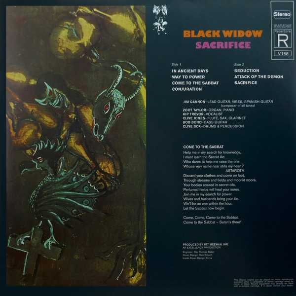 BLACK WIDOW - SACRIFICE - LP- płyta nowa , zafoliowana