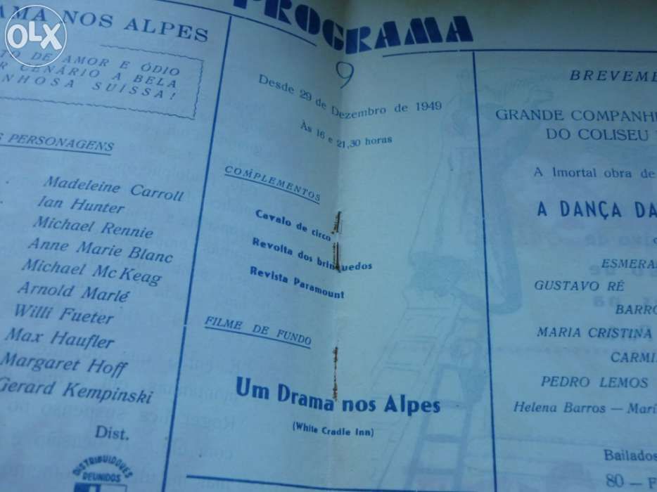 Programa Cinema Rivoli Dez. 1949 - 9