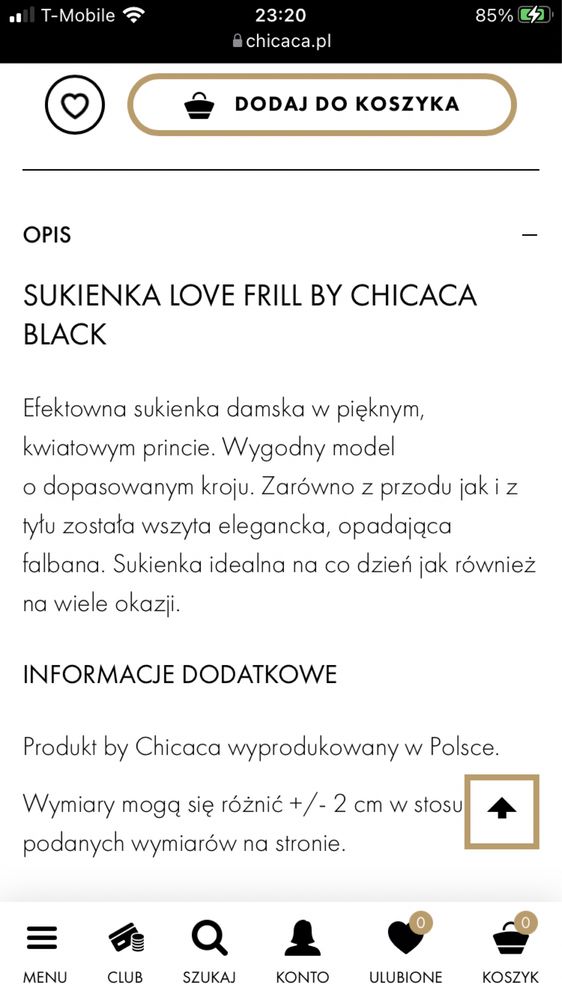 Sukienka Chicaca Nowa S polski producent