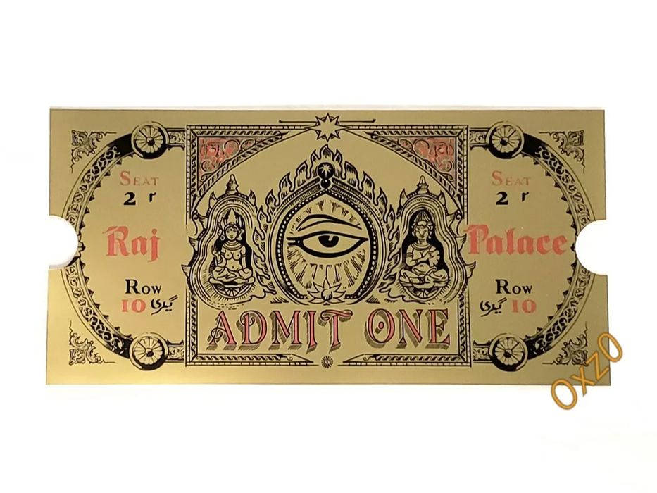 Bilhete Dourado Autêntico - Last Action Hero Replica