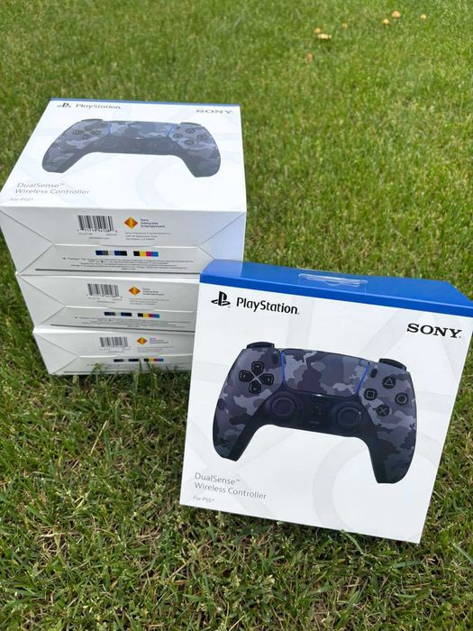 Геймпад Дуалсенс Dualsense PS5 / PC джойстик контроллер (grey camo)