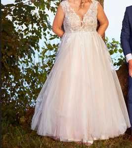 suknia ślubna plus size rozmiar 46/48