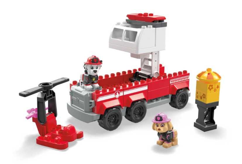 Klocki Psi Patrol Mega Bloks Wóz Strażacki 2w1