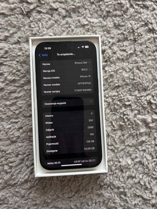 Iphone 15 jak nowy