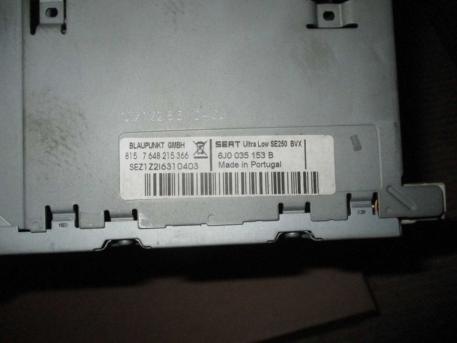 Rádio original para Seat Ibiza 6J (2.009) 6J0.035.153.B 6J.003.515.3B