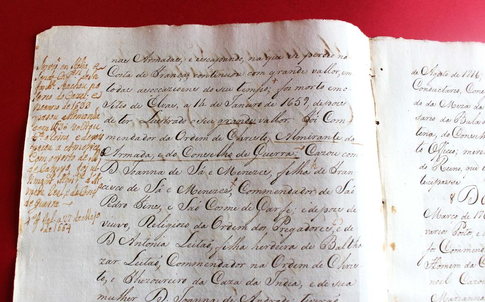 Senhores da Vila de São Cosmado Lamego apelido Silveira séc XVIII