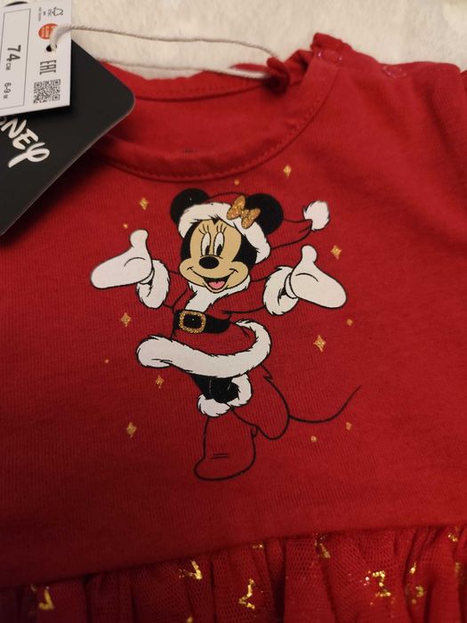 Body z sukienką czerwone świąteczne 74