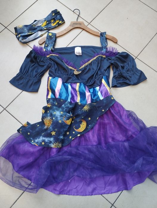 Kostium strój roz.S/M Wróżbitka Tarocistka Cyganka halloween karnawał
