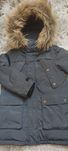 Kurtka zimowa chłopięca parka Zara 122 cm kaptur futro