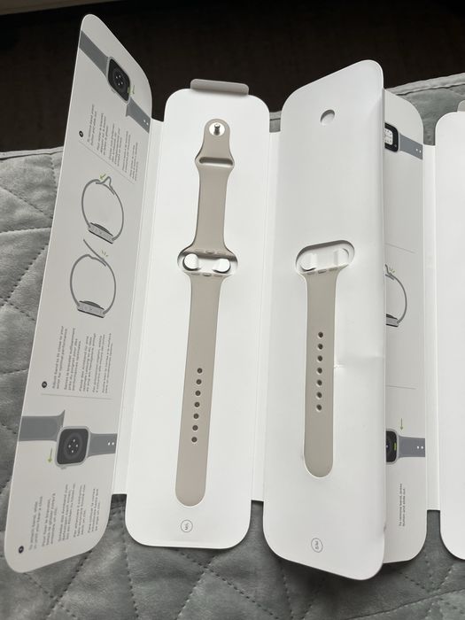 Оригінальні нові ремінці Apple Sport Band Starlight для Apple Watch