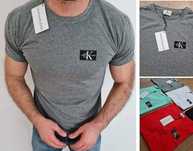Calvin Klein koszulki męskie M do 2xl logo wyszywane