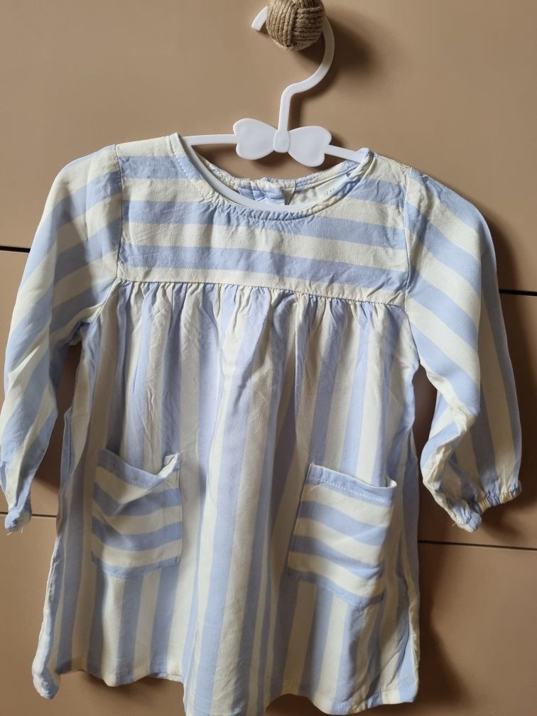Sukienka niemowlęca r. 74 h&m wiskoza