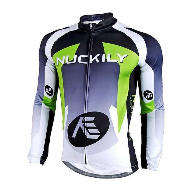 Męska koszulka rowerowa z długim rękawem – termiczna Rozmiar S